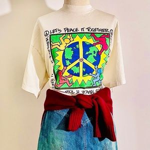Vintage Keith Haring, Let’s Peace it Toget…